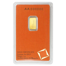 Load image into Gallery viewer, 1 gram Valcambi Gold Bar
