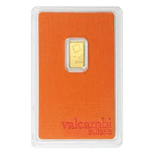 Load image into Gallery viewer, 1 gram Valcambi Gold Bar