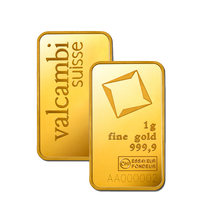 Load image into Gallery viewer, 1 gram Valcambi Gold Bar