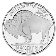 Load image into Gallery viewer, 1 oz Silvertowne Buffalo Silver Round