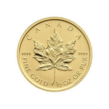 Load image into Gallery viewer, 1/2 oz Random Year Royal Canadian Mint Gold Coin