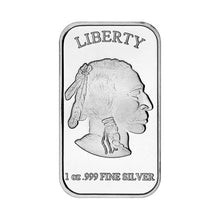 Load image into Gallery viewer, 1 oz Silvertowne Buffalo Silver Bar