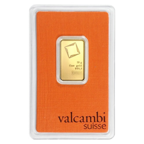 10 gram Valcambi Gold Bar
