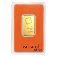 Load image into Gallery viewer, 20 gram Valcambi Gold Bar