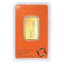 Load image into Gallery viewer, 20 gram Valcambi Gold Bar