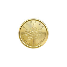 Load image into Gallery viewer, 1/10 oz 2023 Canadian Maple Leaf Gold Coin
