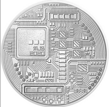 Load image into Gallery viewer, 1 oz Bitcoin Silver Coin
