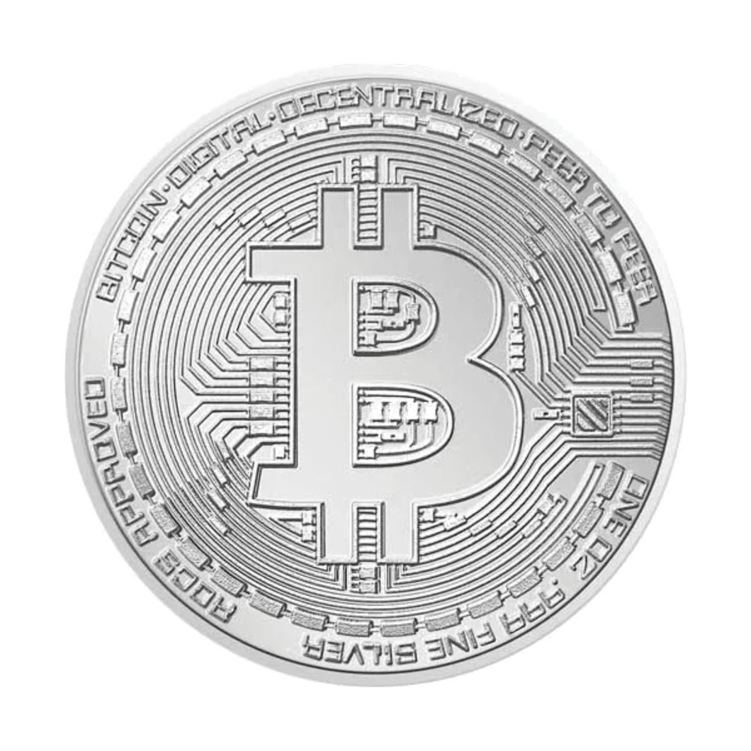 1 oz Bitcoin Silver Coin