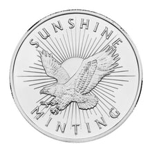 Load image into Gallery viewer, 1 oz Sunshine Mint Silver Round
