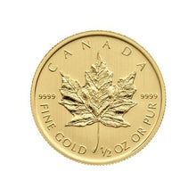 Load image into Gallery viewer, 1/2 oz Random Year Royal Canadian Mint Gold Coin
