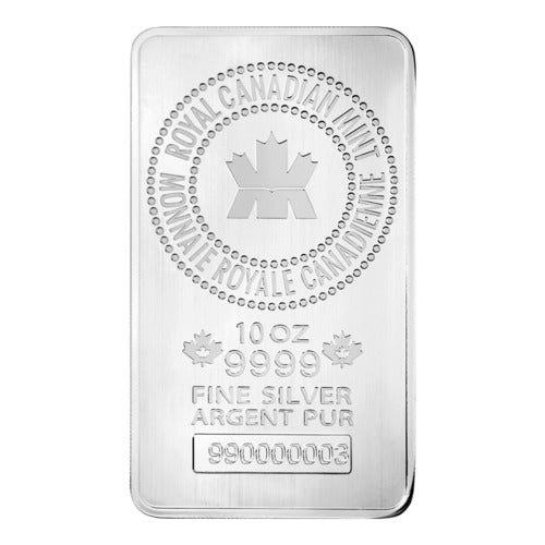 10 oz New Royal Canadian Mint Silver Bar