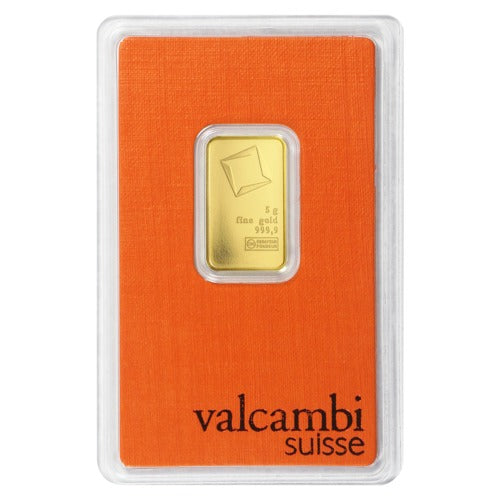 5 gram Valcambi Gold Bar