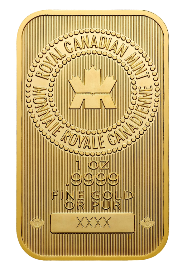 1 oz Random Year Canadian Maple Leaf Gold Bar